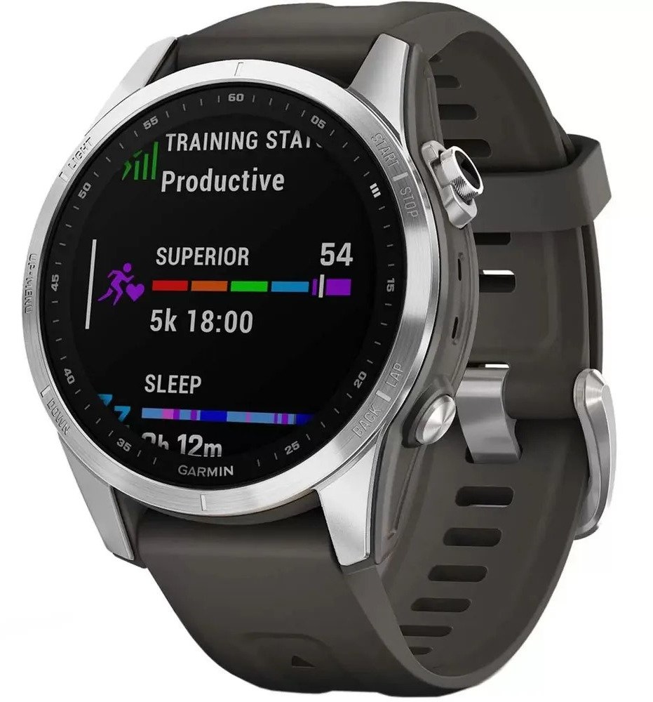 Спортивные часы Garmin Fenix 7S (серебристый / серый)