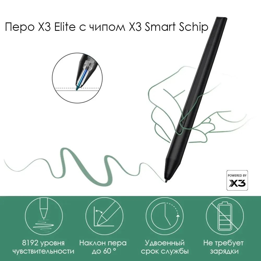 Графический планшет XPPen Deco L (зеленый)