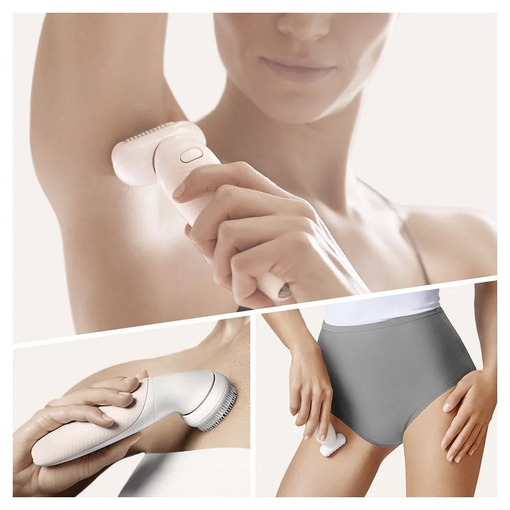 Эпилятор Braun Silk-epil 9 Flex 3D SES 9030 SkinSpa SensoSmart (белый/золотой)