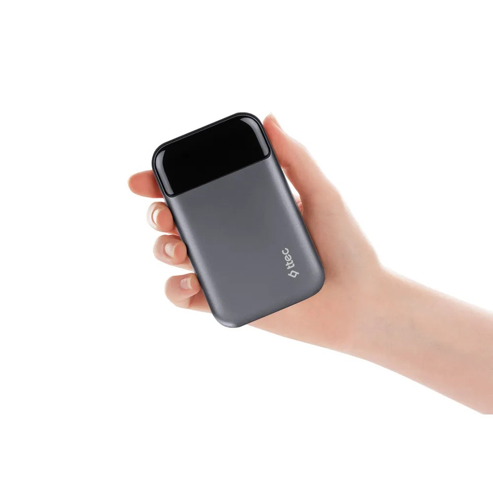 Внешний аккумулятор TTEC ReCharger Pro LCD 10000 mAh (серый)