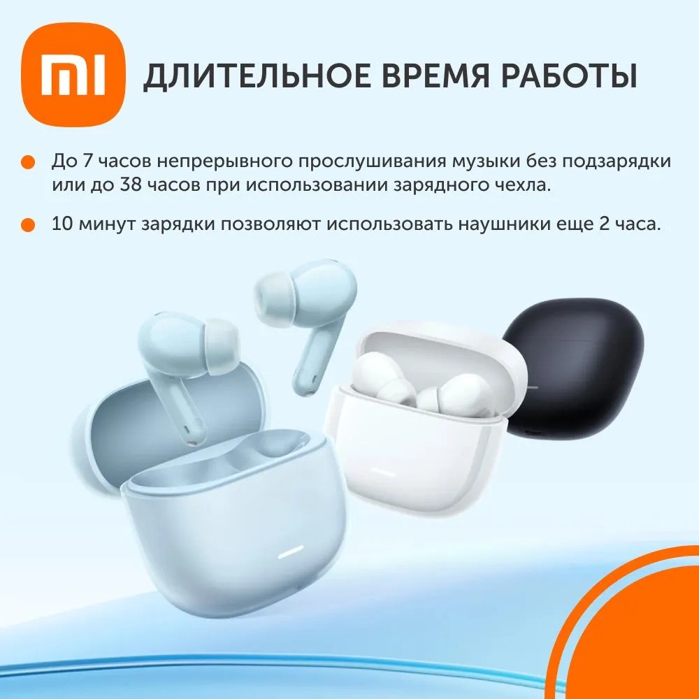 Беспроводные наушники Redmi Buds 6 Lite (синий)