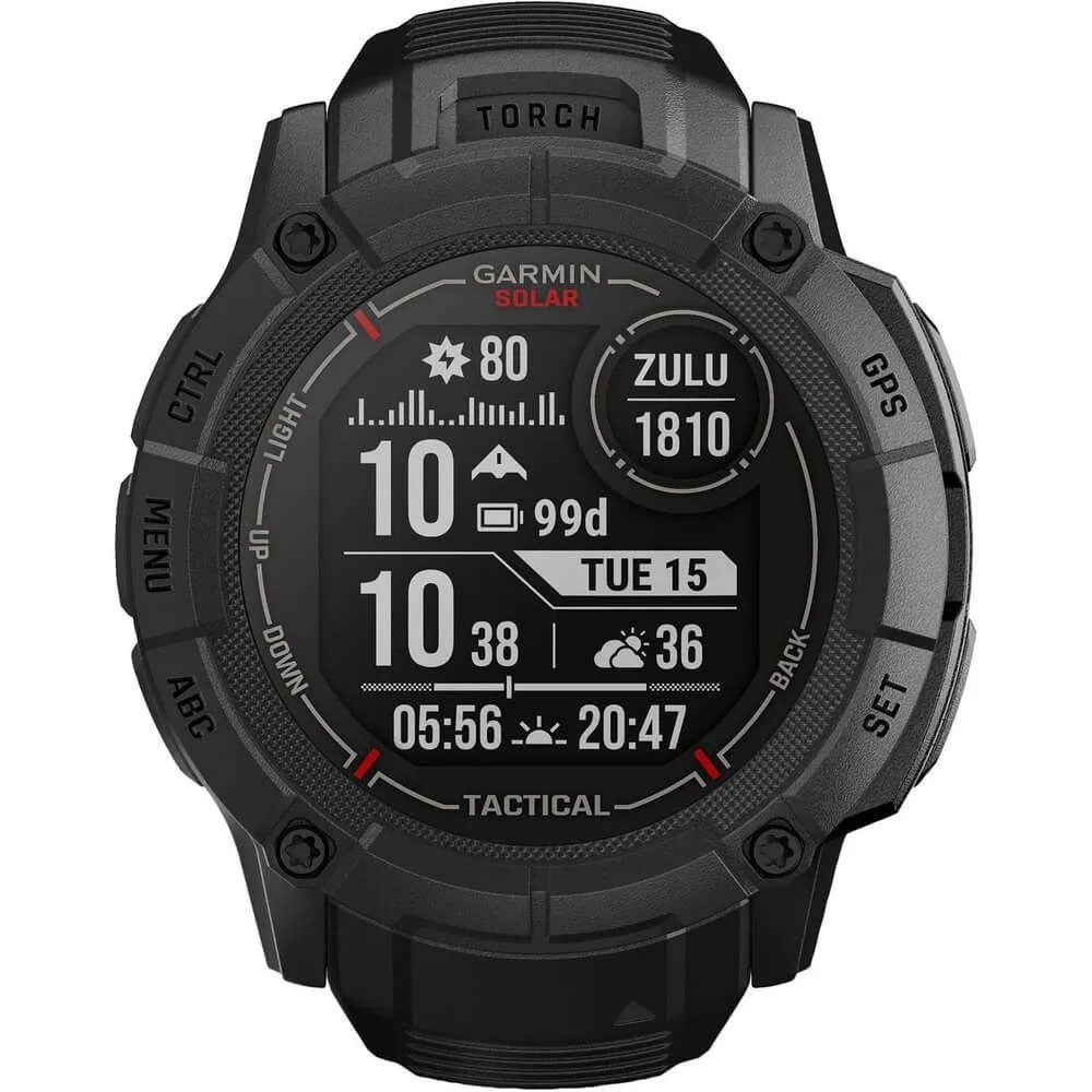Умные часы Garmin Instinct 2X Solar Tactical Edition (черный)