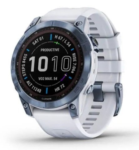 Спортивные часы Garmin Fenix 7 Saphire Solar (синий)
