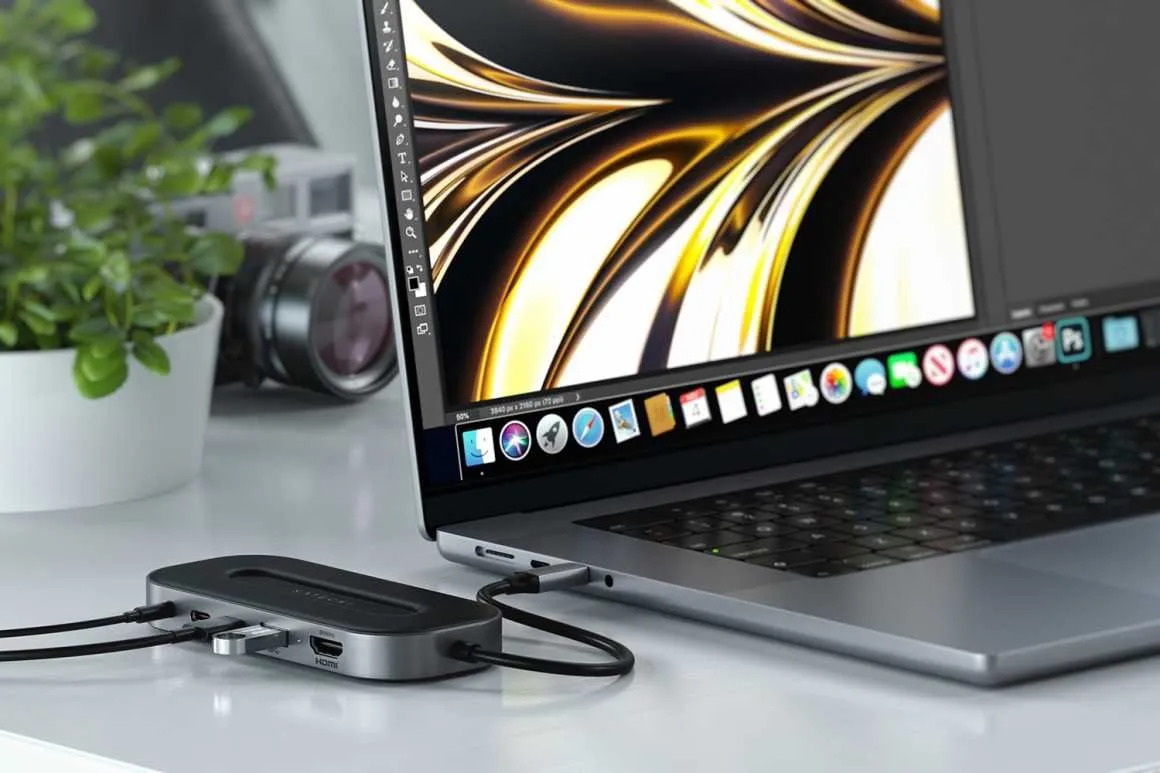 USB-C-Адаптер Satechi USB4 Multiport Adapter with 2.5G Ethernet (серый)