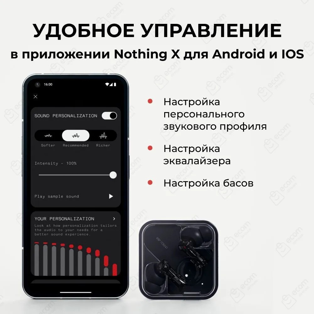 Беспроводные наушники Nothing Ear 2 (черный)