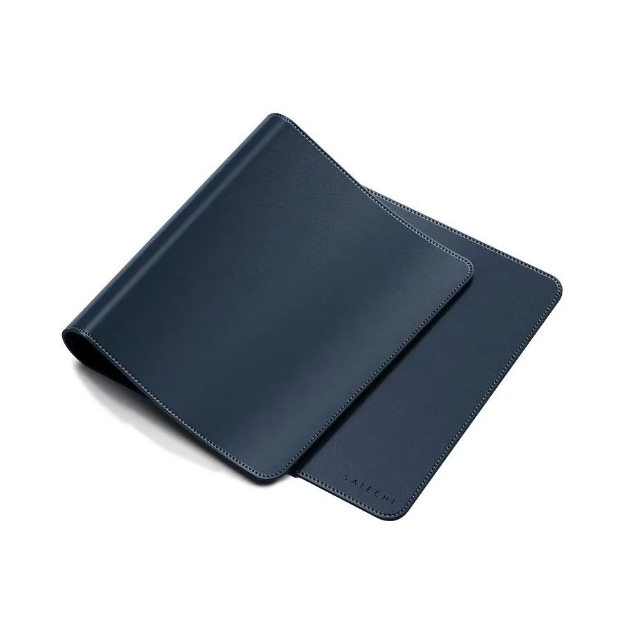 Коврик для мыши и клавиатуры Satechi Vegan-Leather Premium Desk Mat (синий)