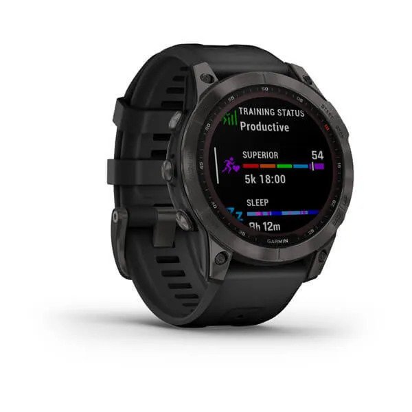 Спортивные часы Garmin Fenix 7 Saphire Solar (черный)