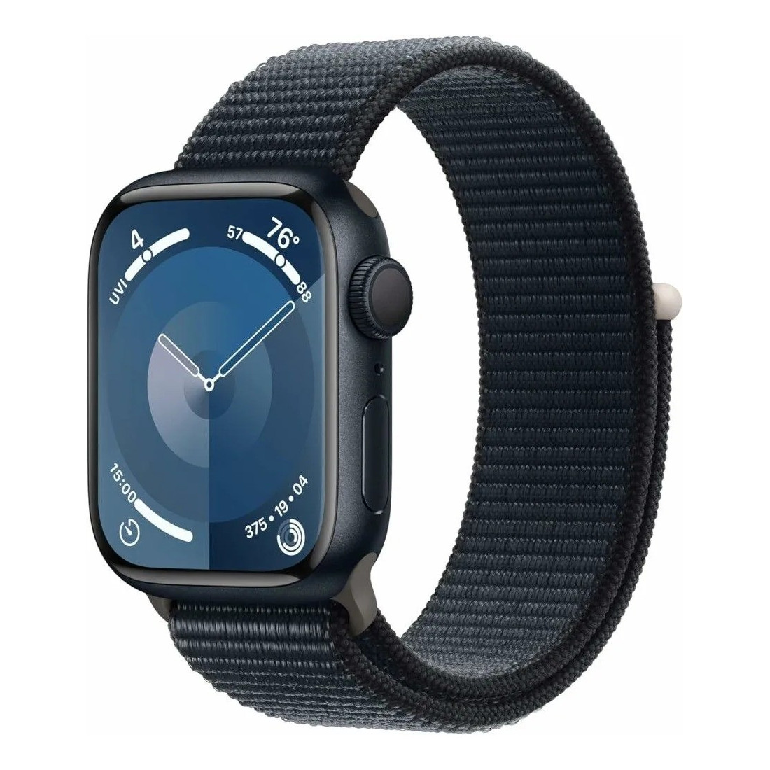 Умные часы Apple Watch Series 9 GPS Midnight Aluminium Case with Midnight Sport Loop (41mm, черный)