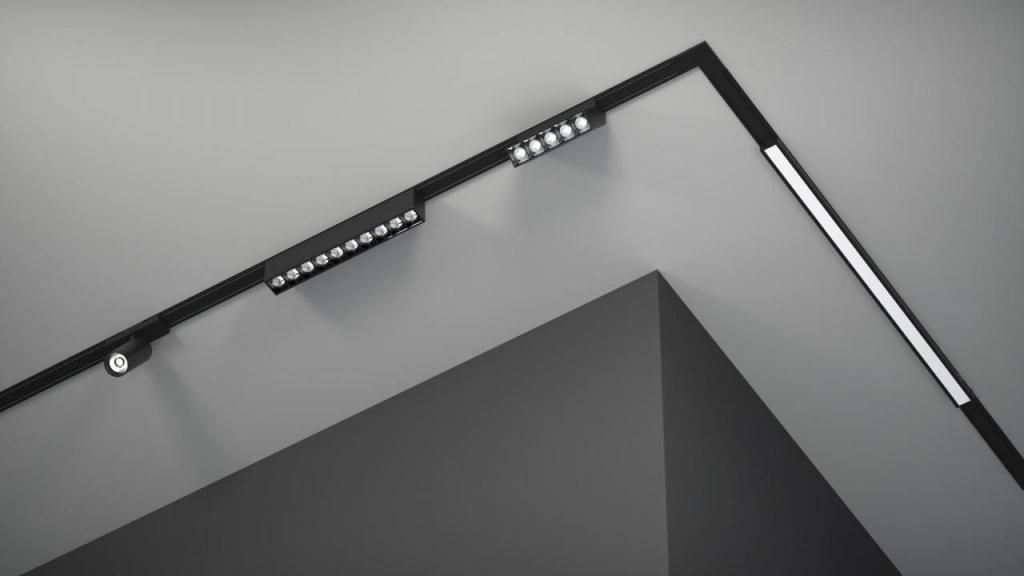 Магнитный шинотрек Yeelight Pro P20 Surface mounted magnetic track (ультратонкий, накладной, 150 см, черный)