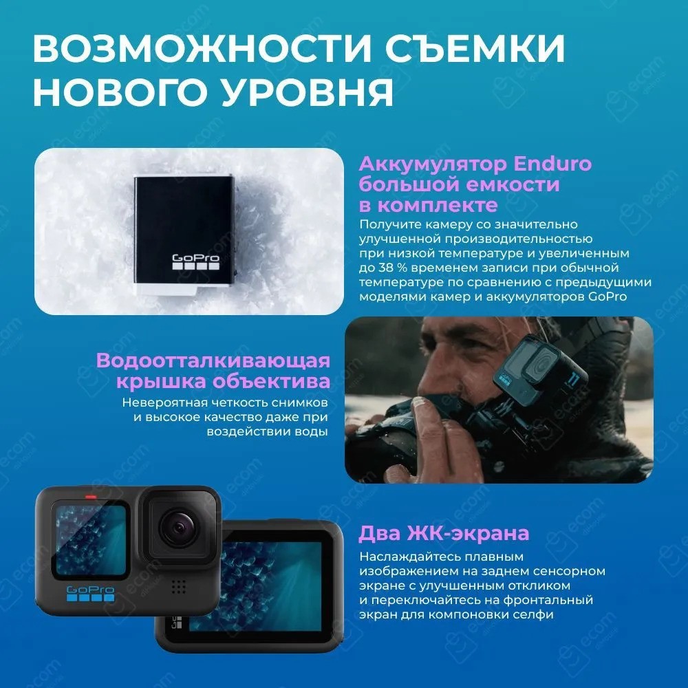 Экшн-камера GoPro HERO11 Black Edition (черный)