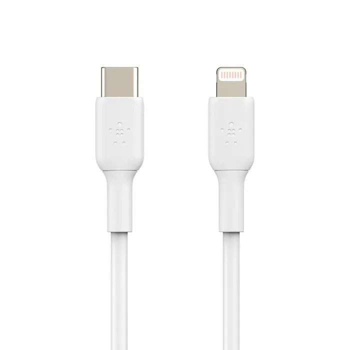 Кабель Belkin BoostCharge USB-C to Lightning Cable (1м, белый)