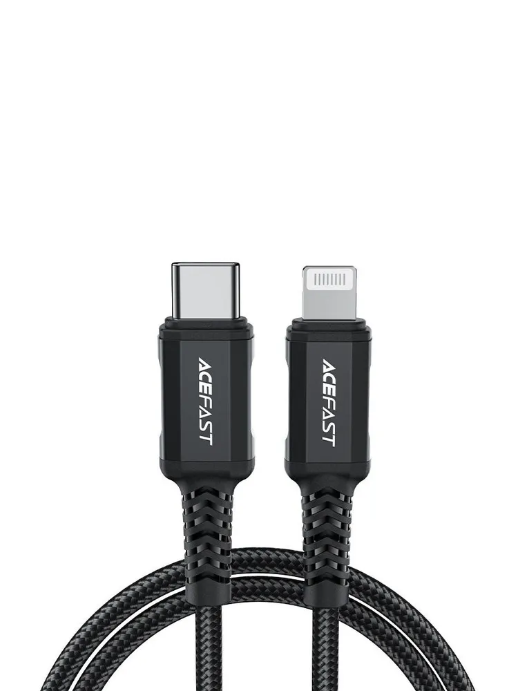 Кабель ACEFAST C4-01 USB-C to Lightning (1.8 м, черный)