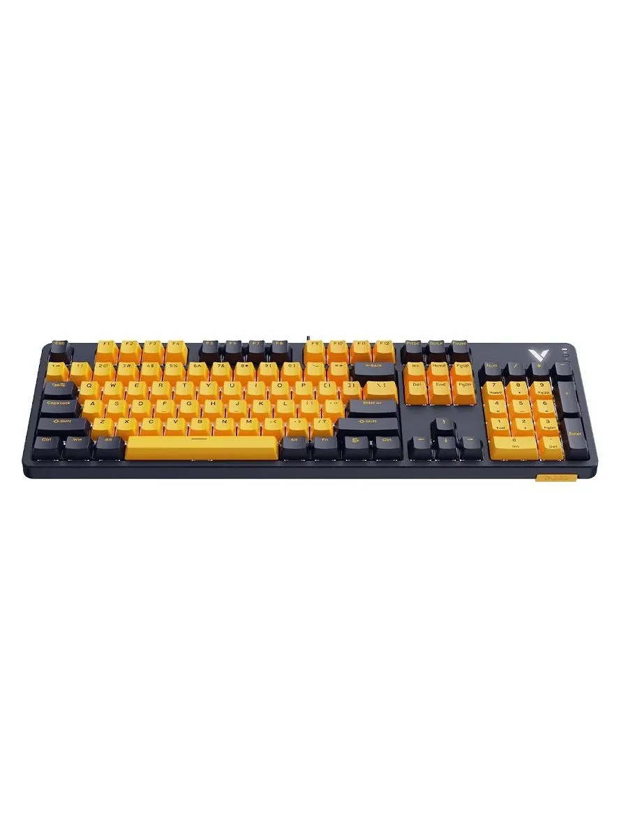 Игровая механическая клавиатура Rapoo V500 PRO (проводная, желтый/синий)