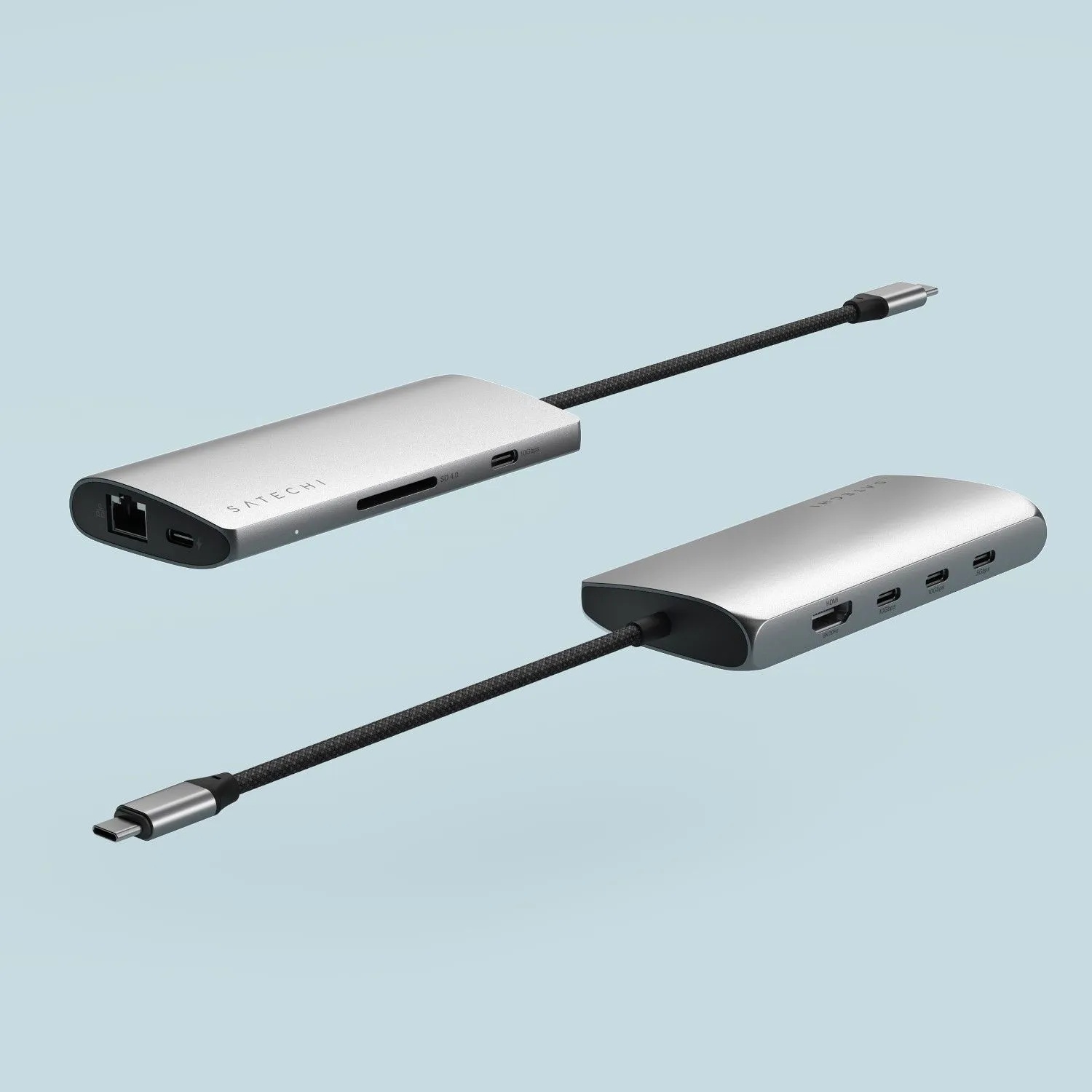 Адаптер Satechi USB-C Multiport Adapter 8K with Ethernet V3 (серый космос)
