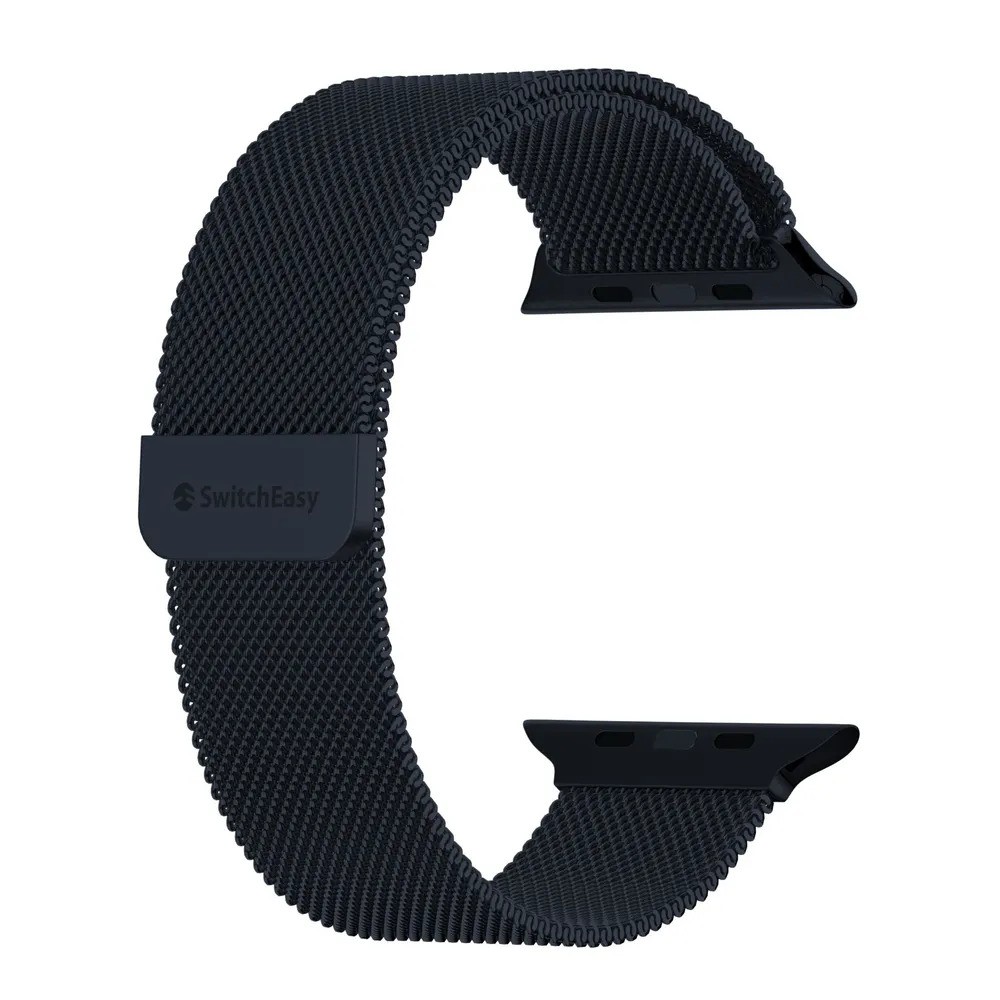 Ремешок для часов SwitchEasy Mesh Stainless Steel Watch Loop (для Apple Watch 42/44/45/49mm, полуночный серый)