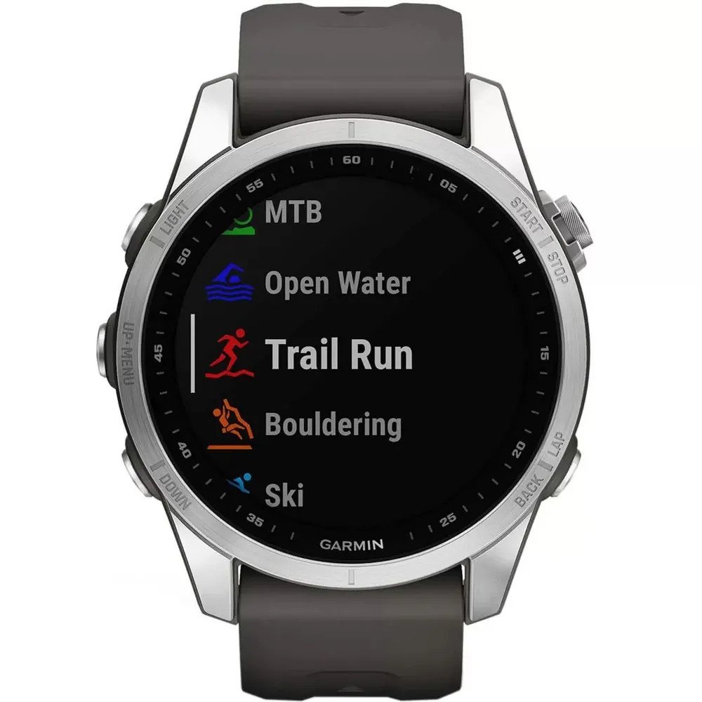 Спортивные часы Garmin Fenix 7S (серебристый / серый)