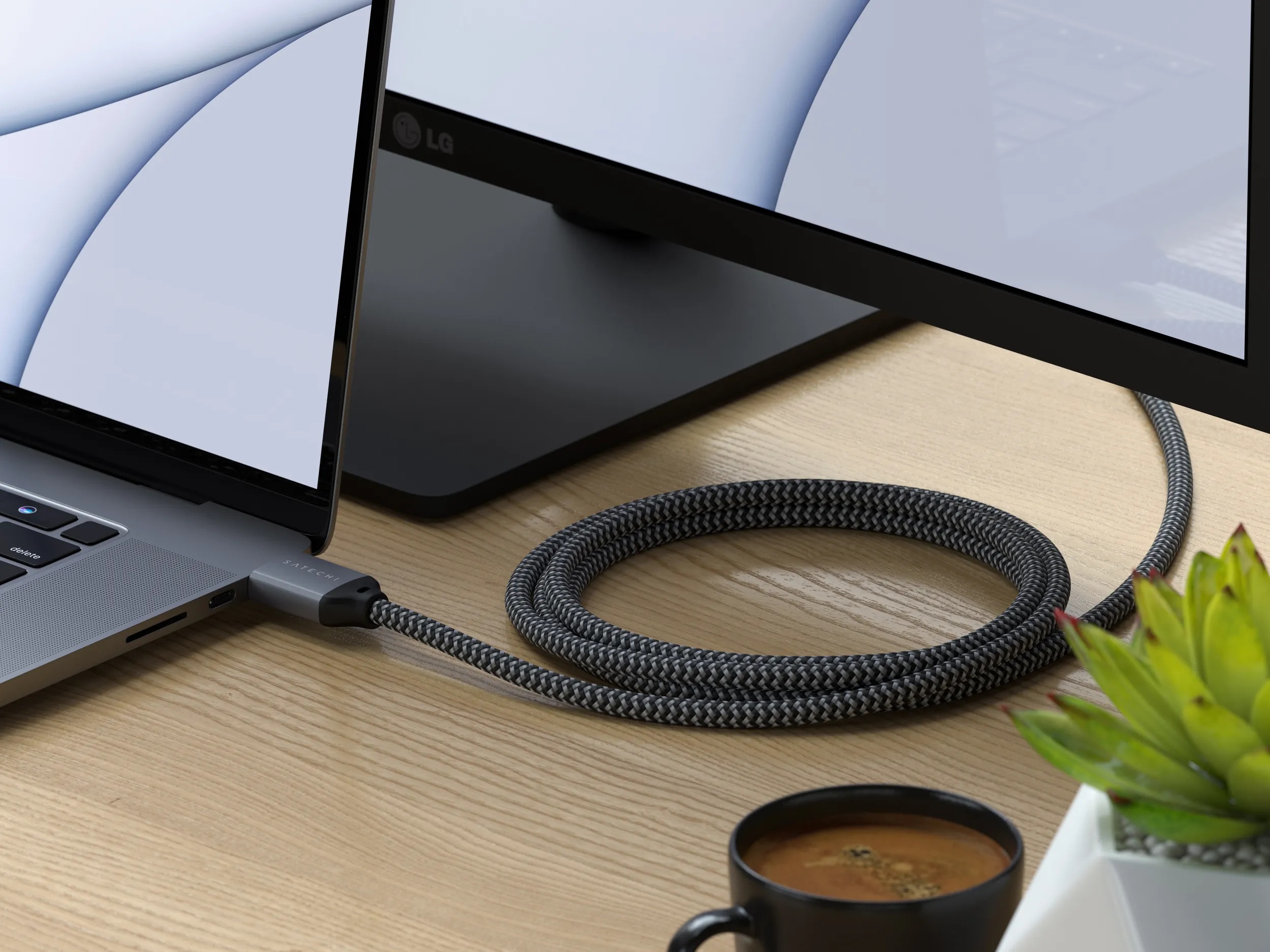 Кабель Satechi 8K ULTRA HD HDMI 2.1 (2 м, серый космос)