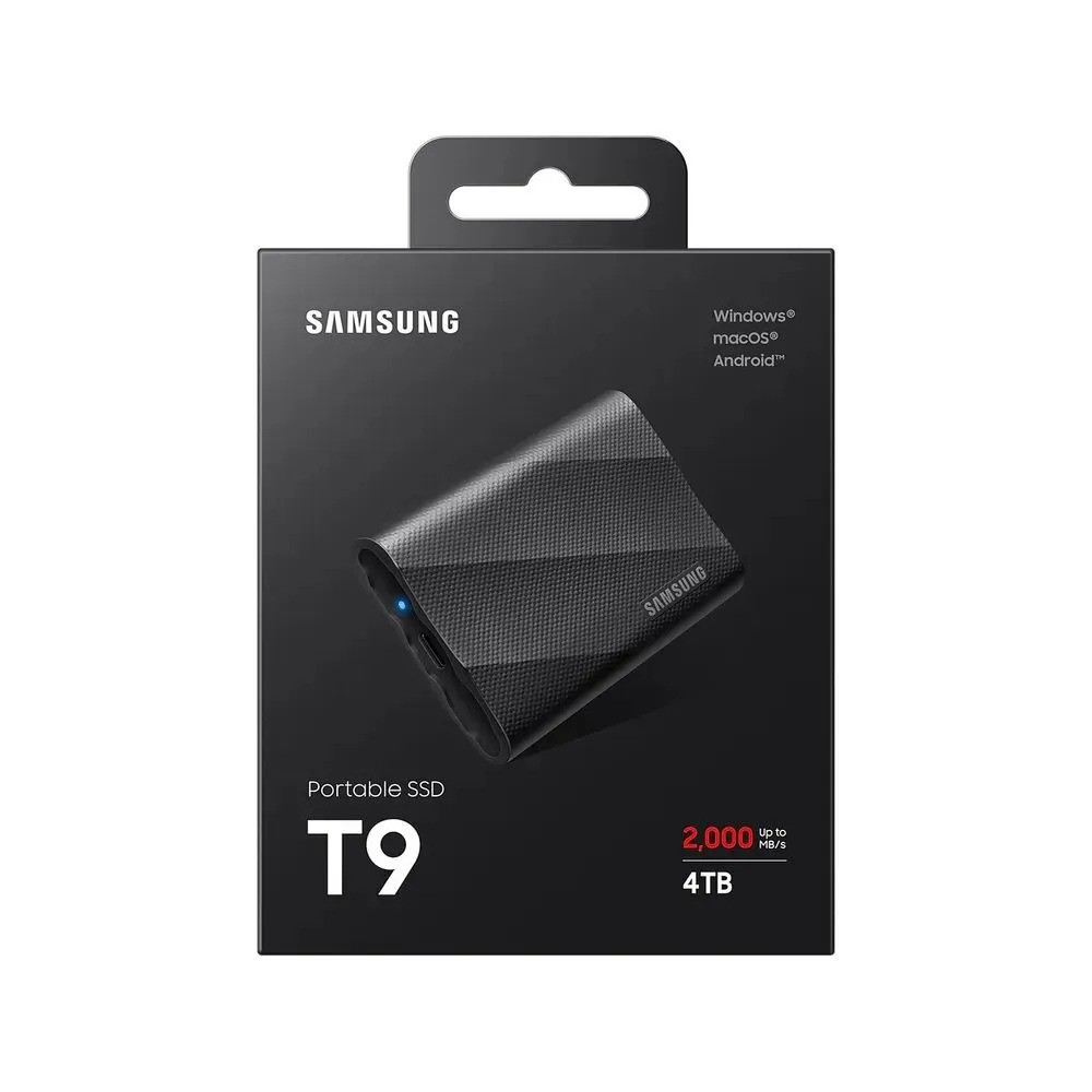 Внешний SSD накопитель Samsung T9 Portable (4ТБ, черный)