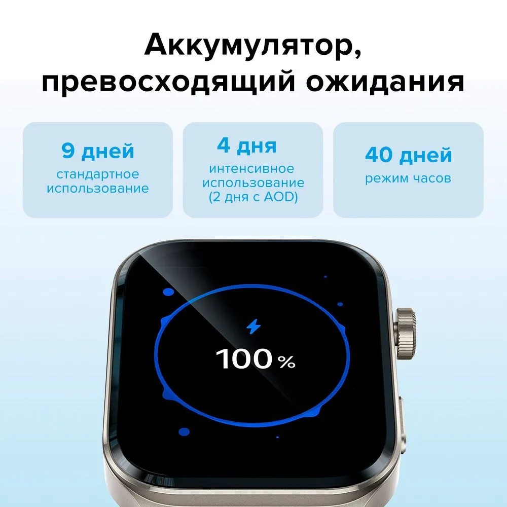 Умные часы Kieslect Calling Watch Ks2 (серый)