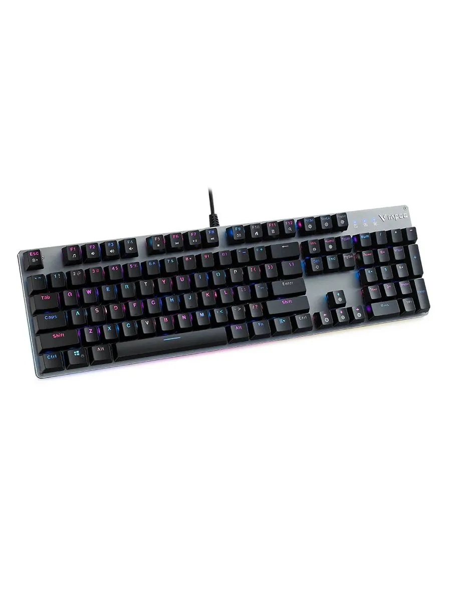 Игровая механическая клавиатура Rapoo V520 (проводная, серый)