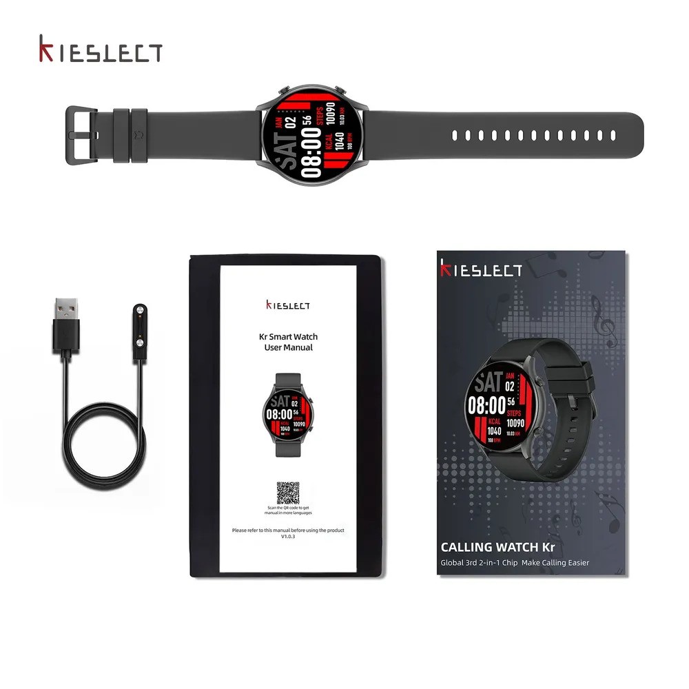 Умные часы Kieslect Smart Calling Watch Kr (черный)