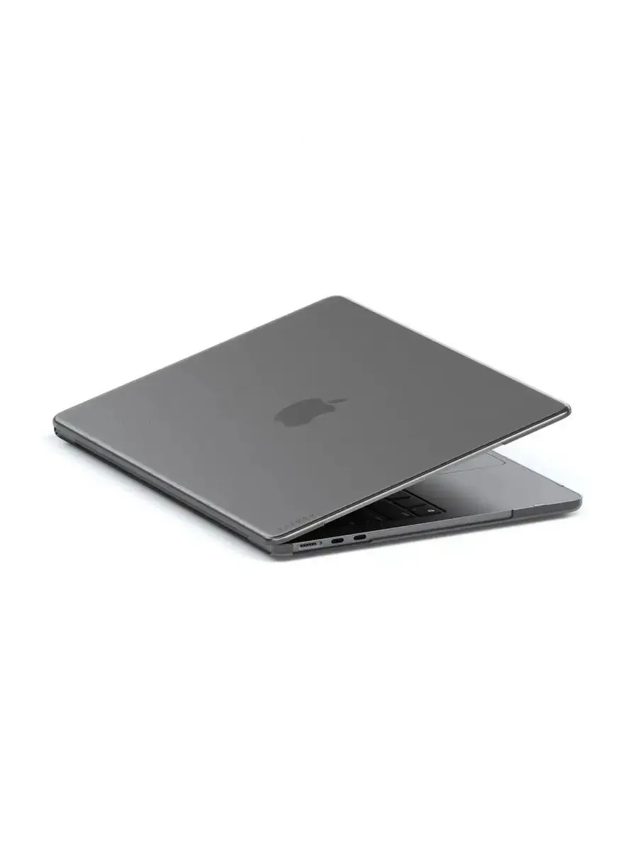 Чехол-накладка Satechi Eco-Hardshell Case For Macbook Air M2 (темный-прозрачный)