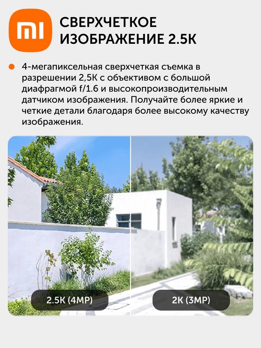 Камера наружного видеонаблюдения Xiaomi Outdoor Camera CW400 (белый)