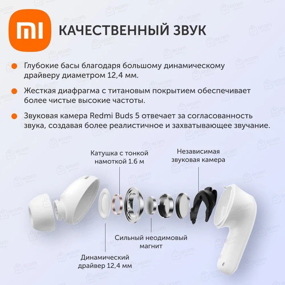 Беспроводные наушники Redmi Buds 5 (черный)