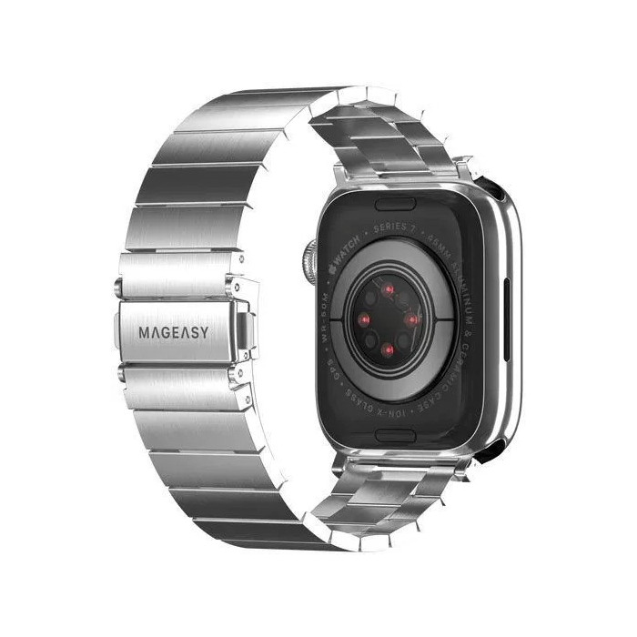 Ремешок для часов SwitchEasy MAW801034SV22 Maestro Stainless steel band (для Apple Watch 38/40/41mm, серебристый)