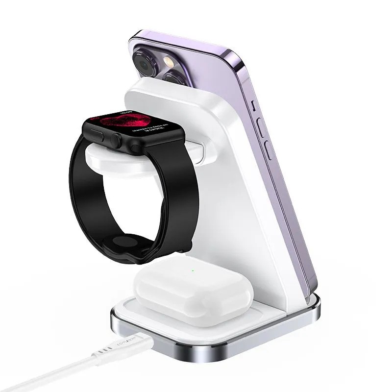 Беспроводное зарядное устройство ACEFAST E15 (3-в-1, белый)