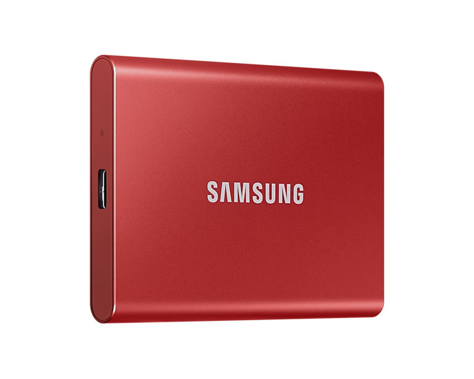 SSD накопитель Samsung T7 500GB (красный)