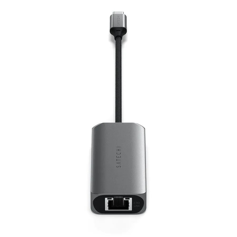 Хаб Satechi 4-in-1 USB-C Hub With 2.5 Gigabit Ethernet&3USB-C (серый)