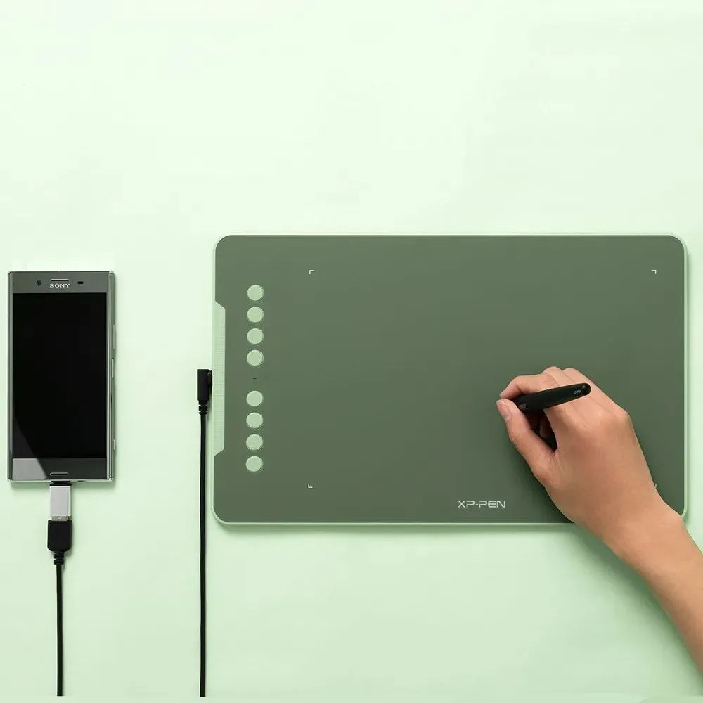 Графический планшет XPPen Deco 01 V3 (зеленый)