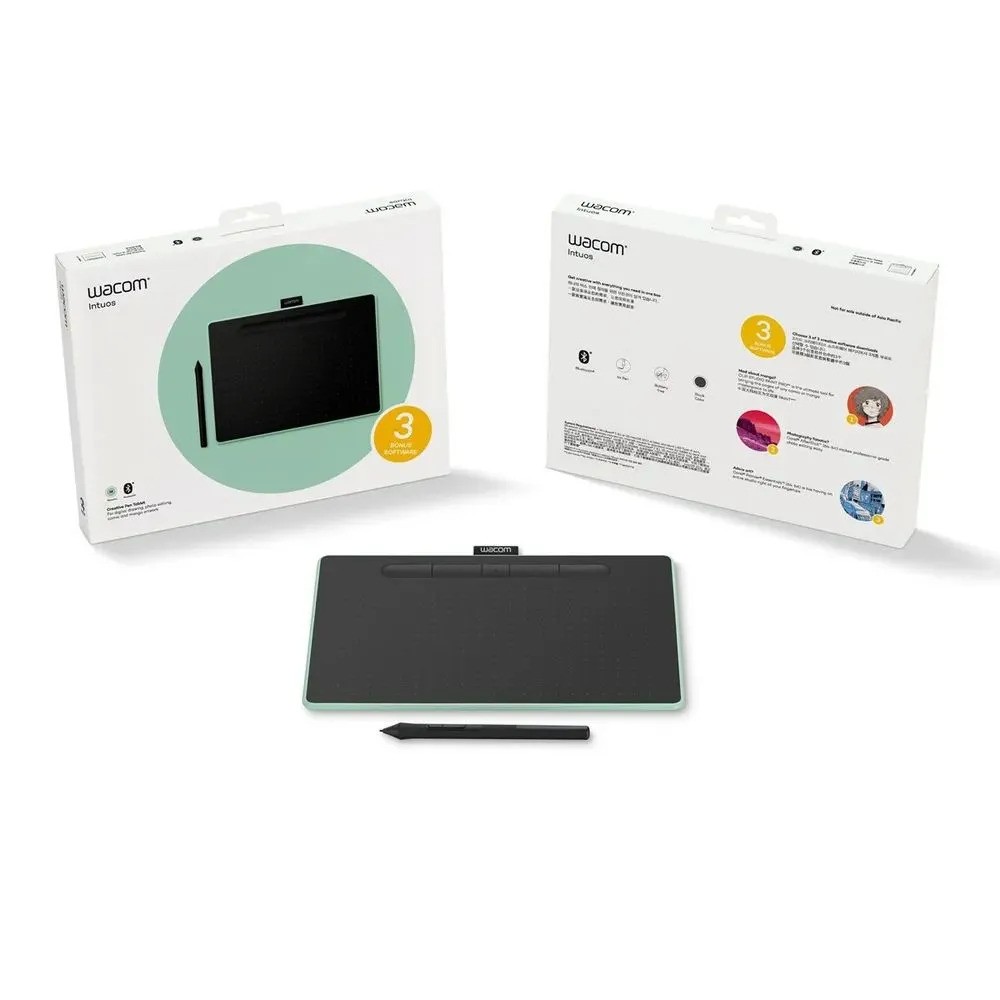 Графический планшет Wacom Intuos M Bluetooth (фисташковый)