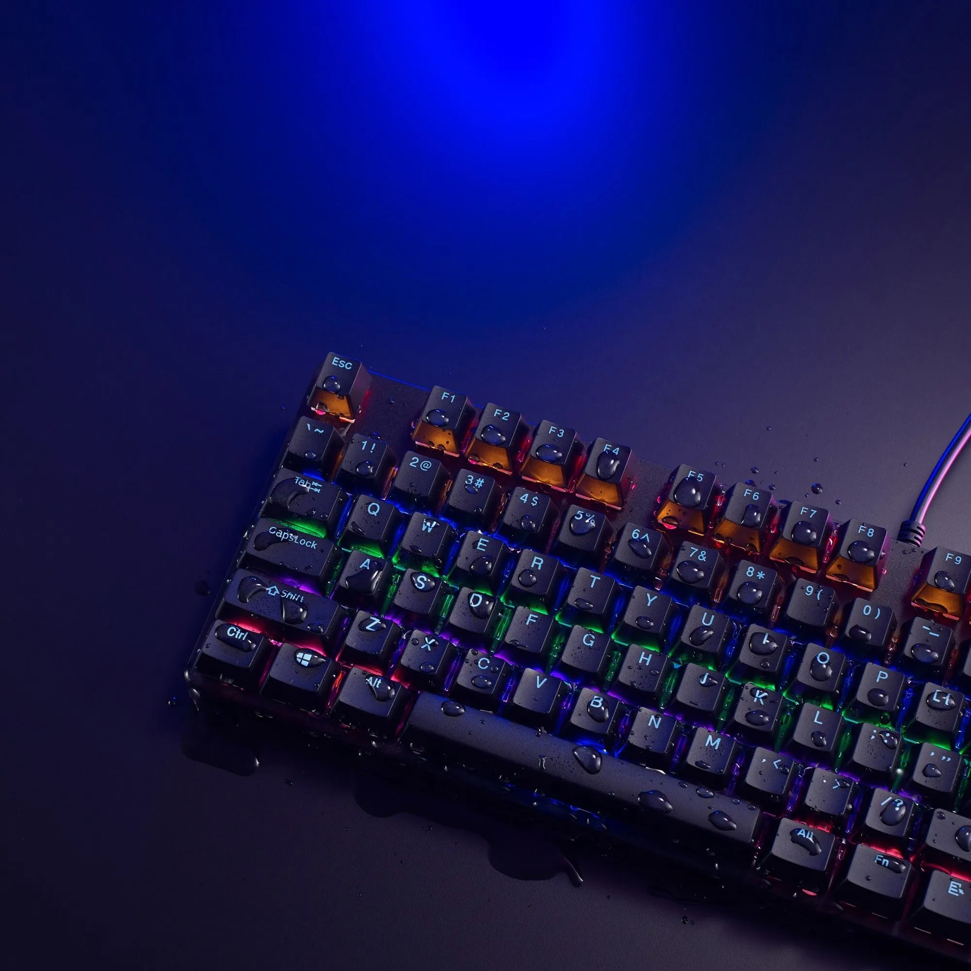 Игровая механическая клавиатура Rapoo V500 Pro 87 (проводная, черный)