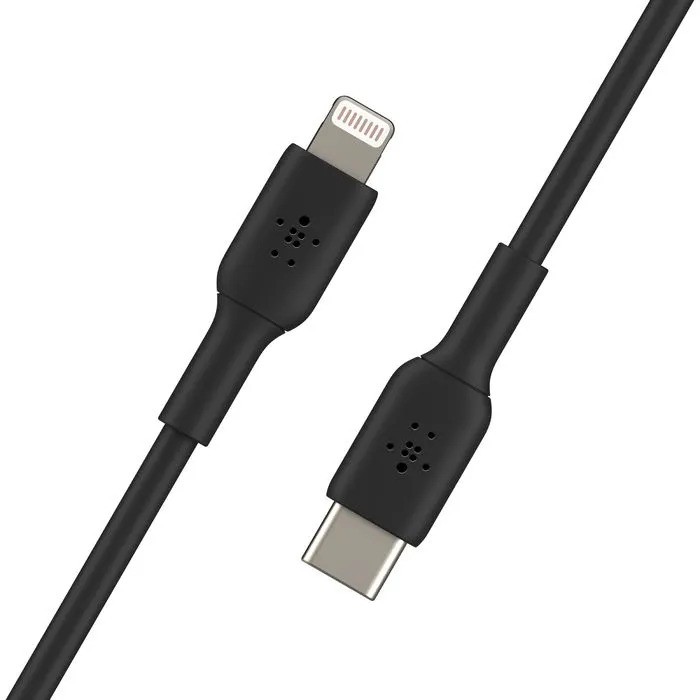 Кабель Belkin BoostCharge USB-C to Lightning Cable (1м, черный)