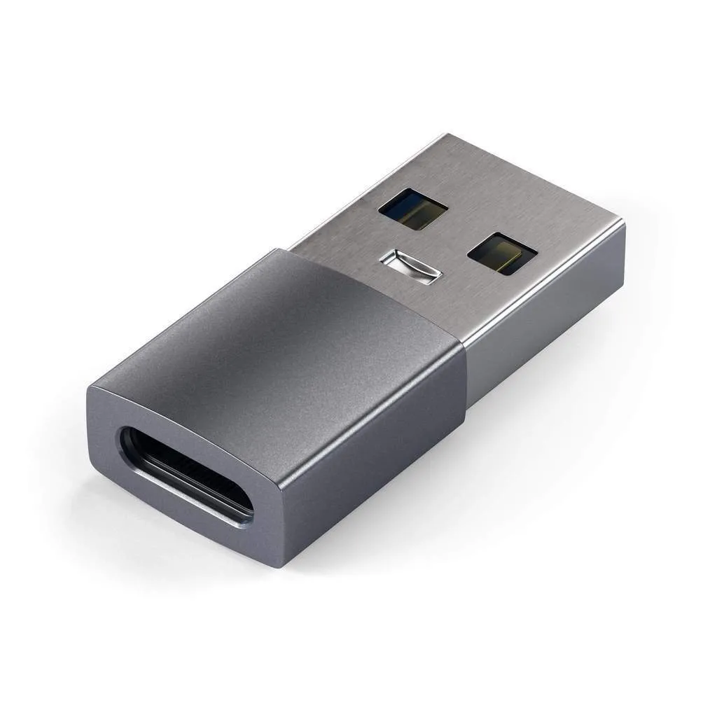 Адаптер Satechi USB Type-A to Type-C (серый)