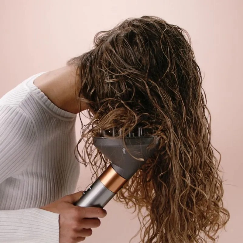 Стайлер Dyson Airwrap Complete Long Diffuse HS05 (с диффузором и гребнем, никель/медный)
