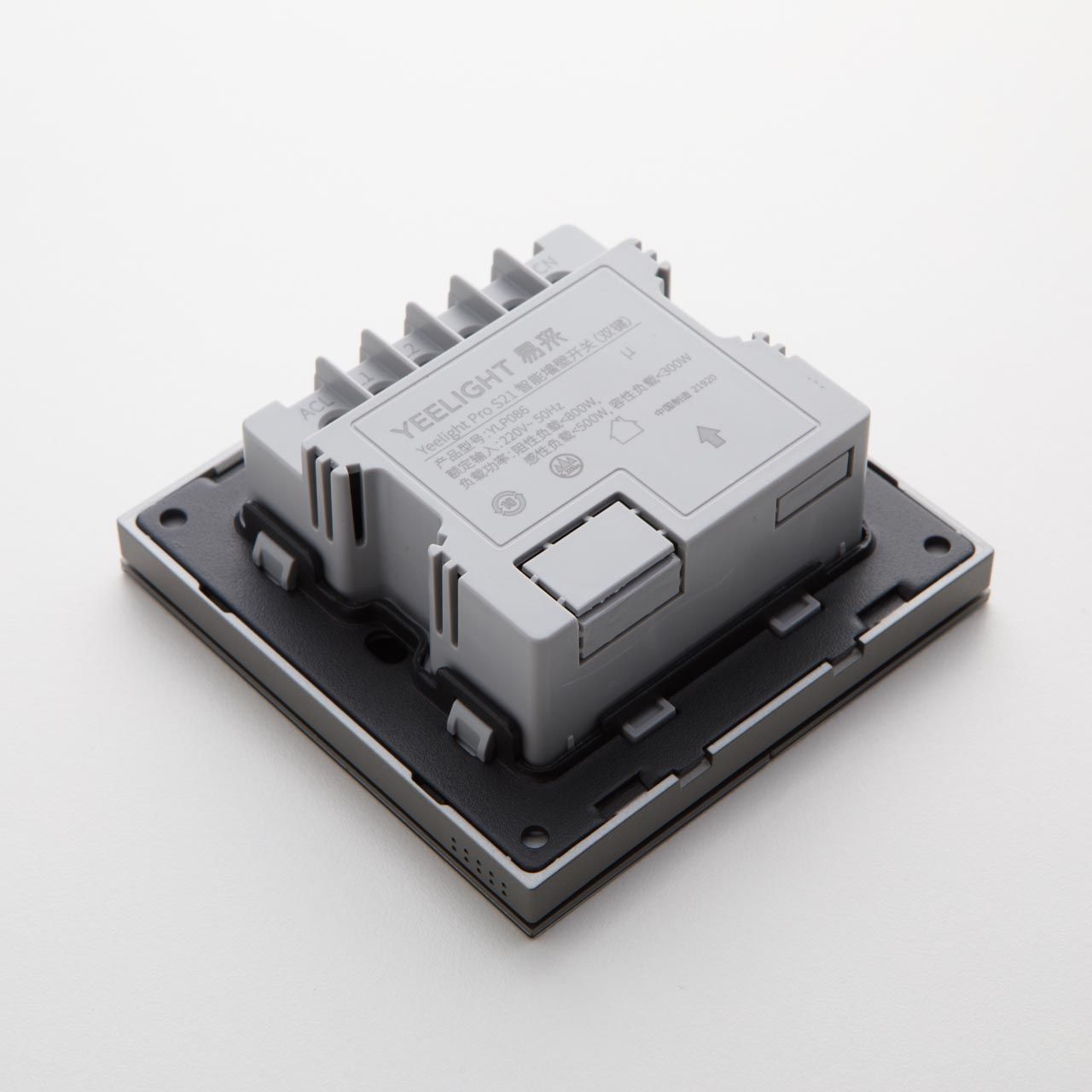 Выключатель Yeelight Pro S21 (N L, проводной, 2 клавиши, серый)