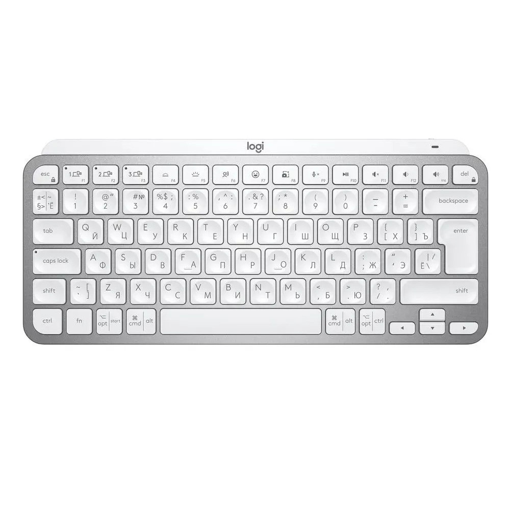 Клавиатура беспроводная Logitech MX Keys Mini Pale (серый)