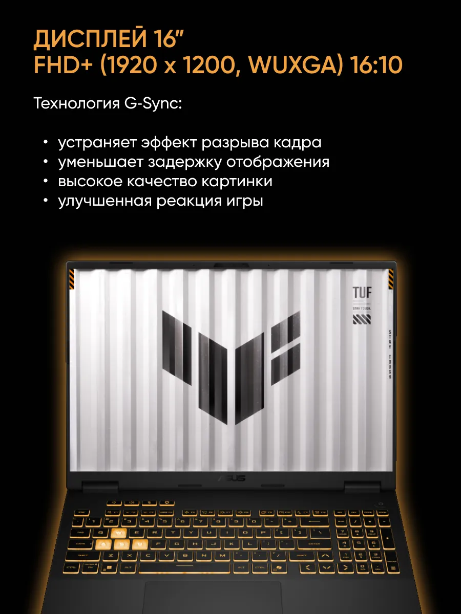 Игровой ноутбук ASUS TUF F16 FX608JPR-RV098 (16'', серый)