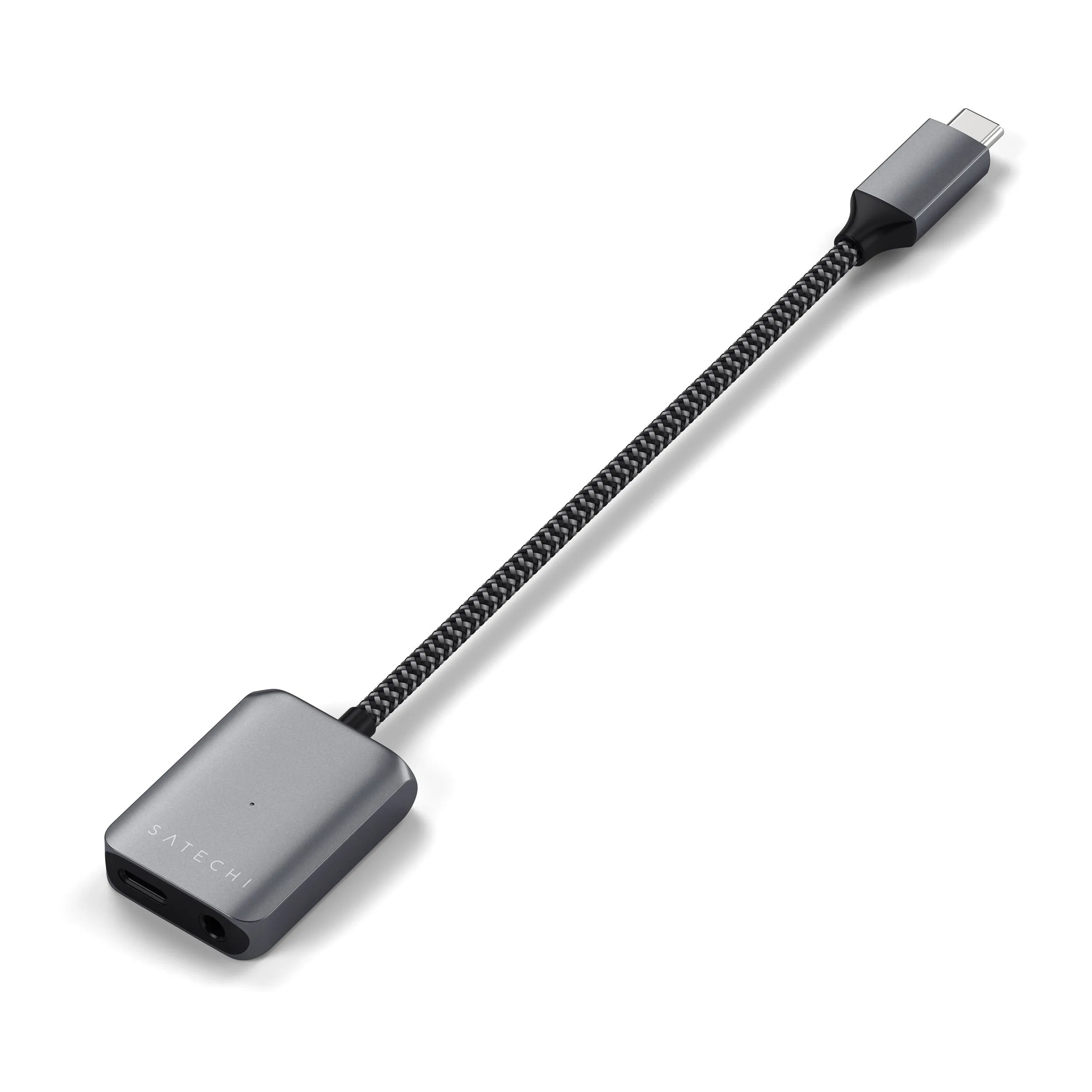 Адаптер Satechi USB-C to Audio PD Charger Adapter (серый)