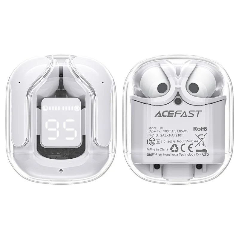 Беспроводные наушники ACEFAST T6 (серый)