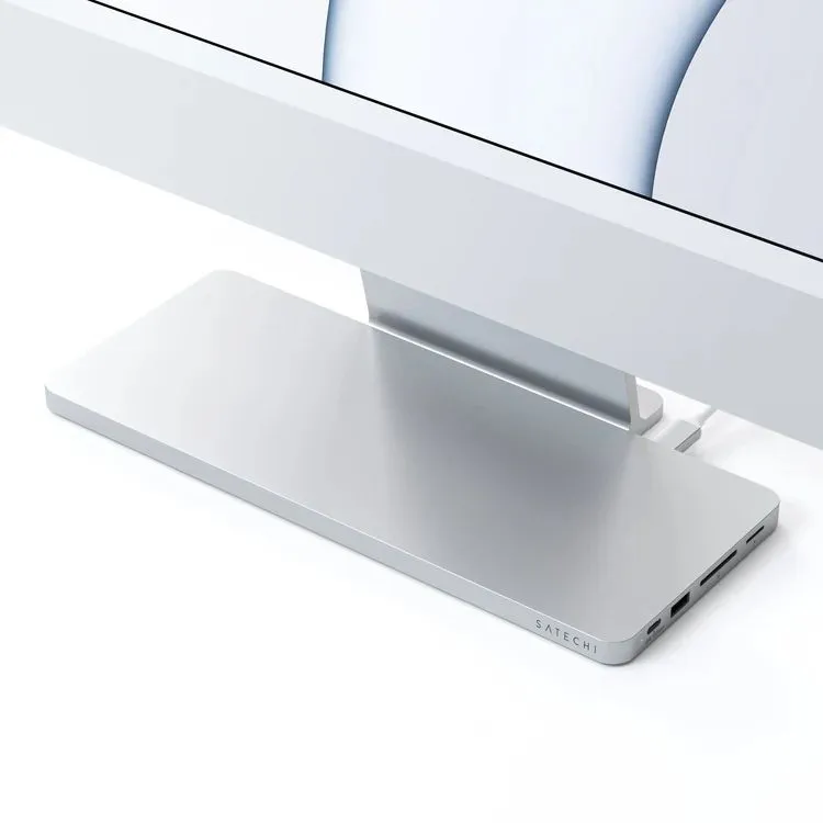 Сверхтонкая док-станция Satechi USB-C Slim Dock (для iMac 24'', серебристый)