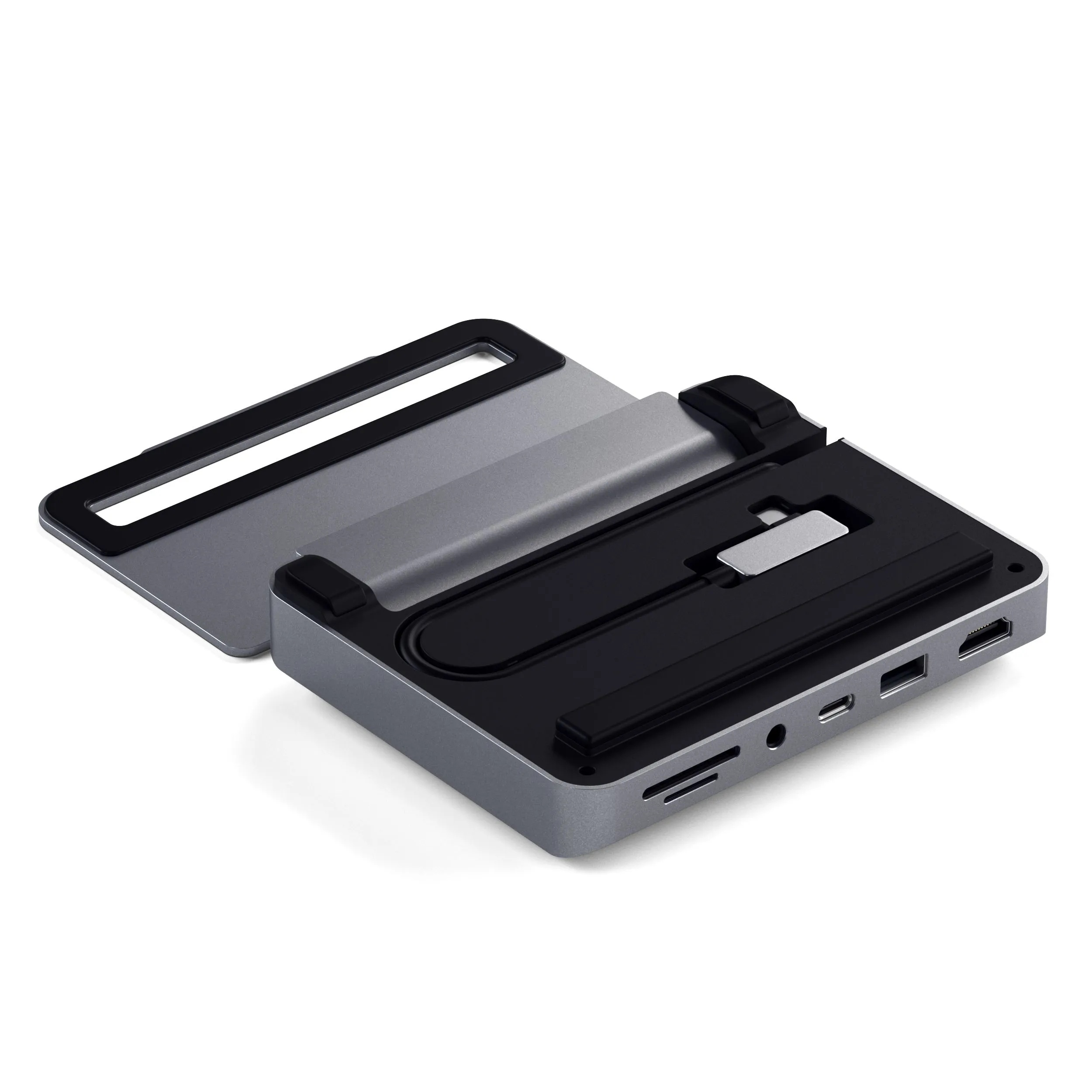 Хаб-Подставка Satechi Aluminum Stand Hub for iPad Pro (серый космос)