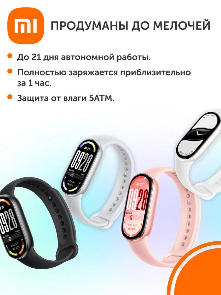 Фитнес-браслет Xiaomi Smart Band 10 (черный)