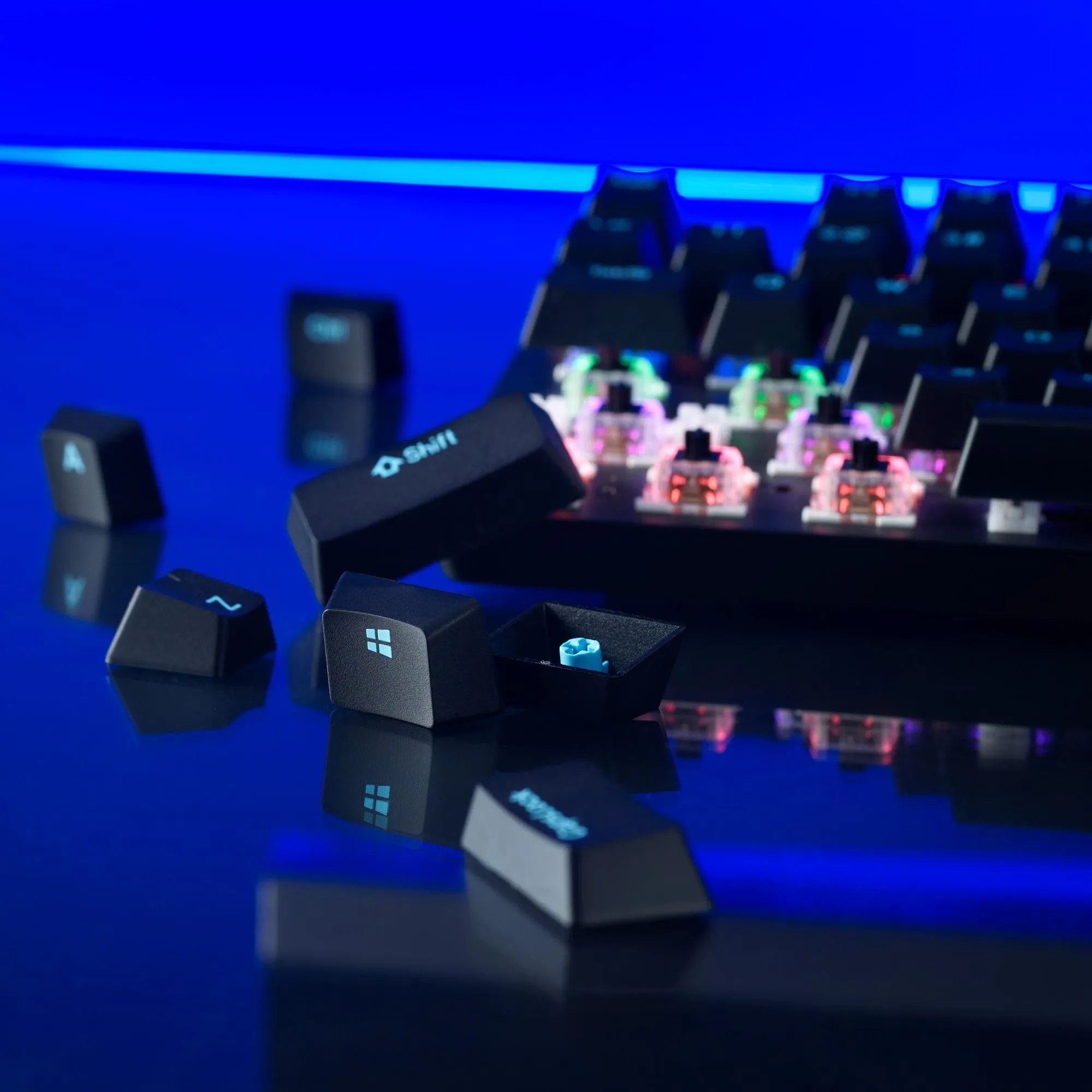 Игровая механическая клавиатура Rapoo V500 Pro 87 (проводная, черный)
