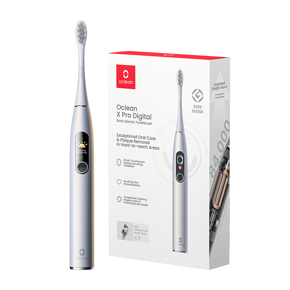 Электрическая зубная щетка Oclean X Pro Digital (серебрянный)
