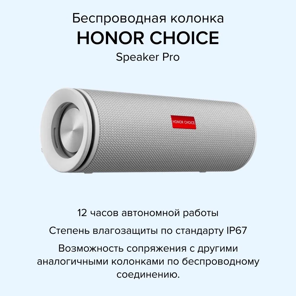 Беспроводная колонка HONOR CHOICE Speaker Pro (черный)