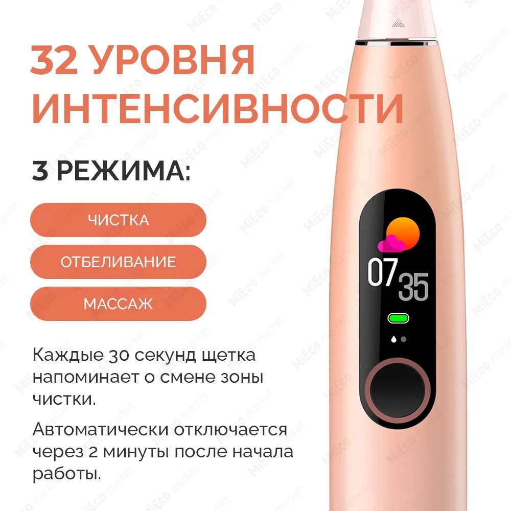 Электрическая зубная щетка Oclean X Pro (розовый)
